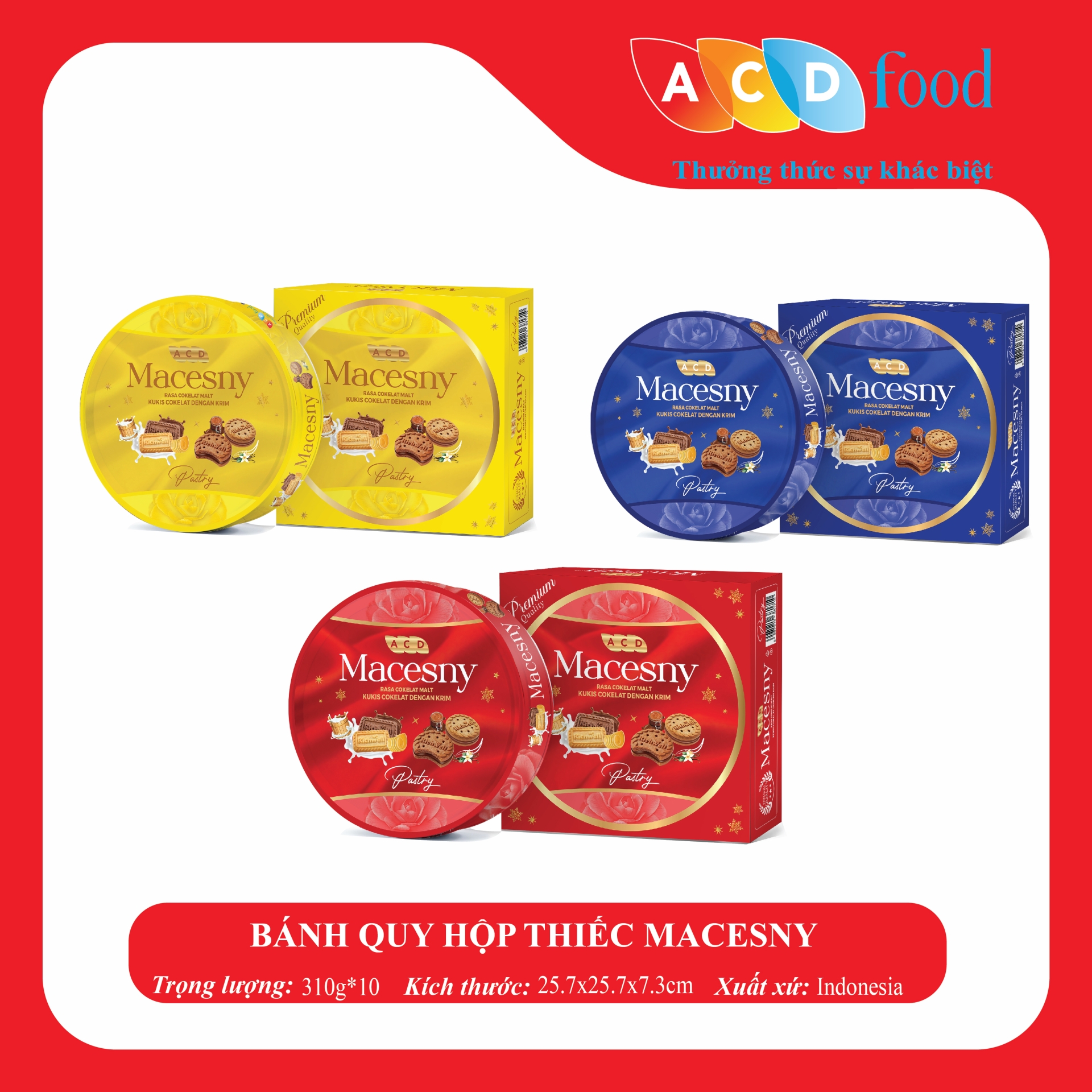 BÁNH QUY HỘP THIẾC MACESNY